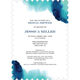 Blue Watercolor Invitations Image 6 of 7